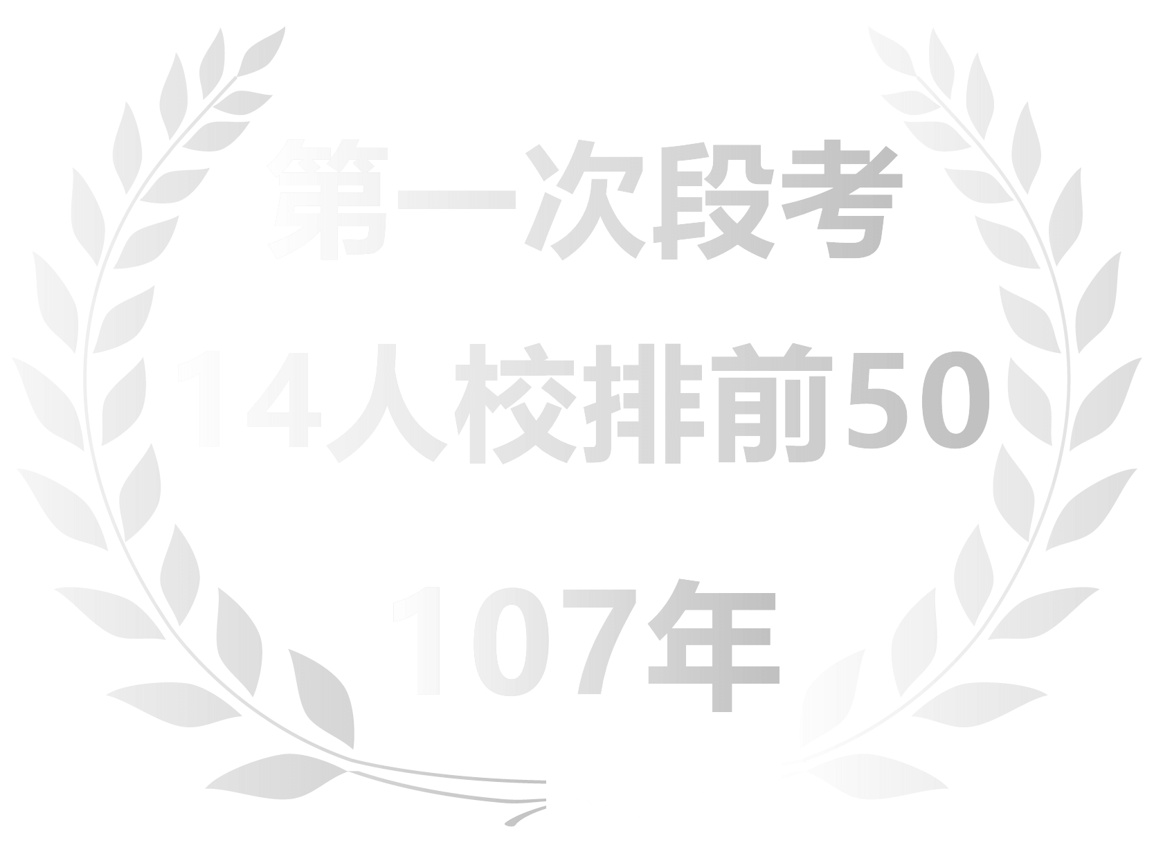 第一次段考14人校排前50