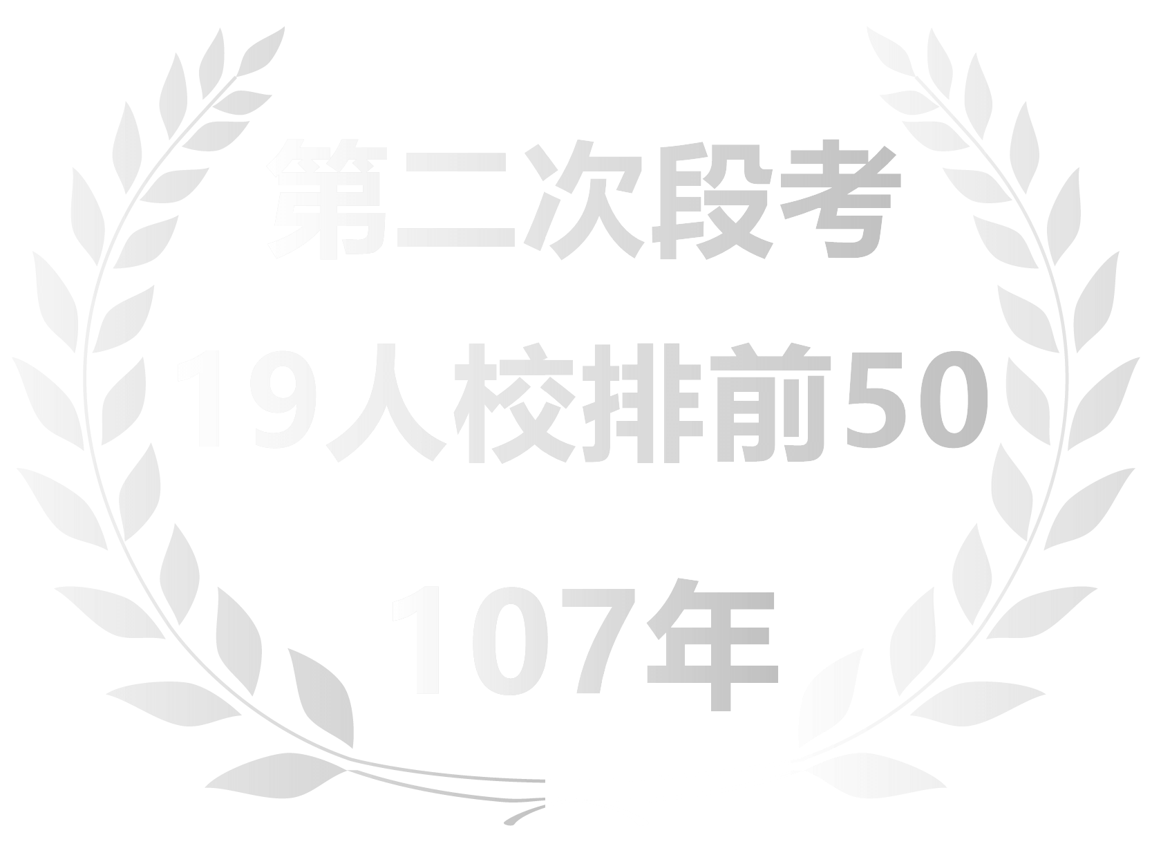 第二次段考19人校排前50