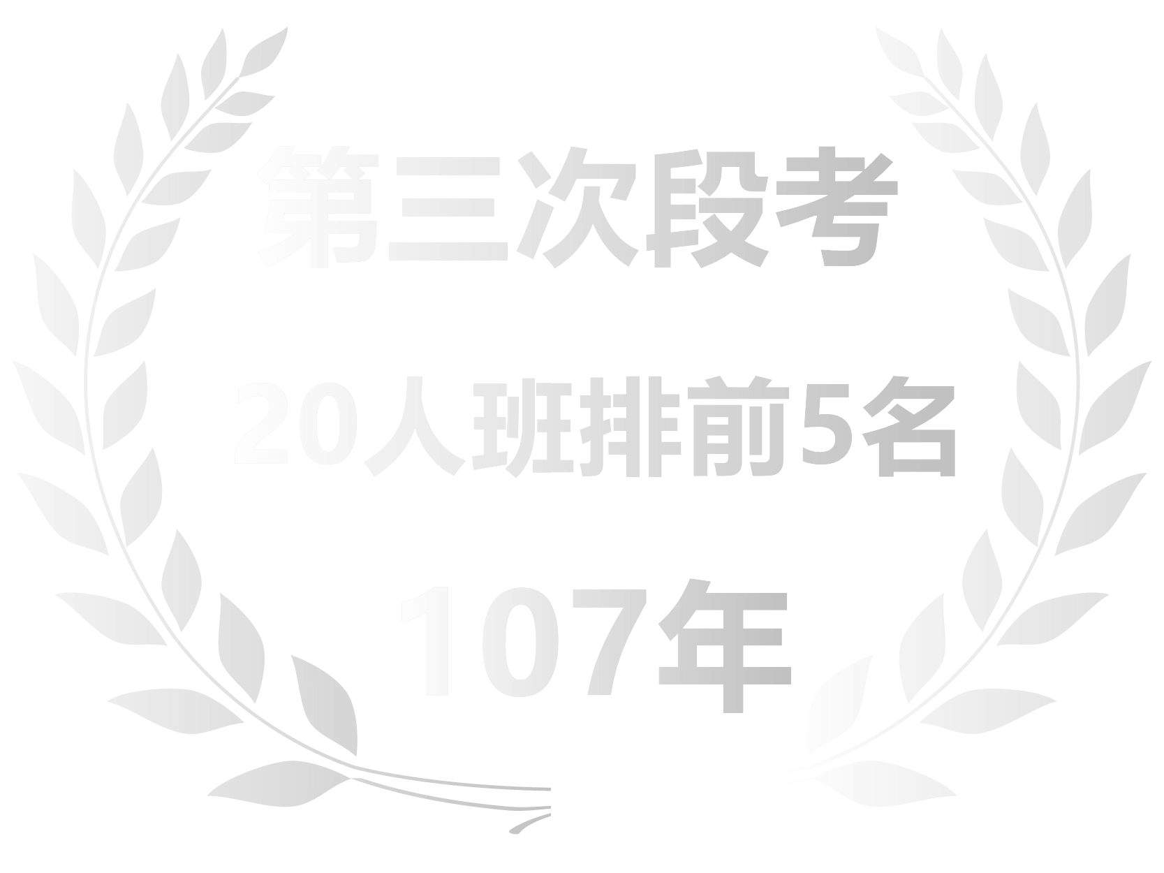 第三次段考20人班排前5