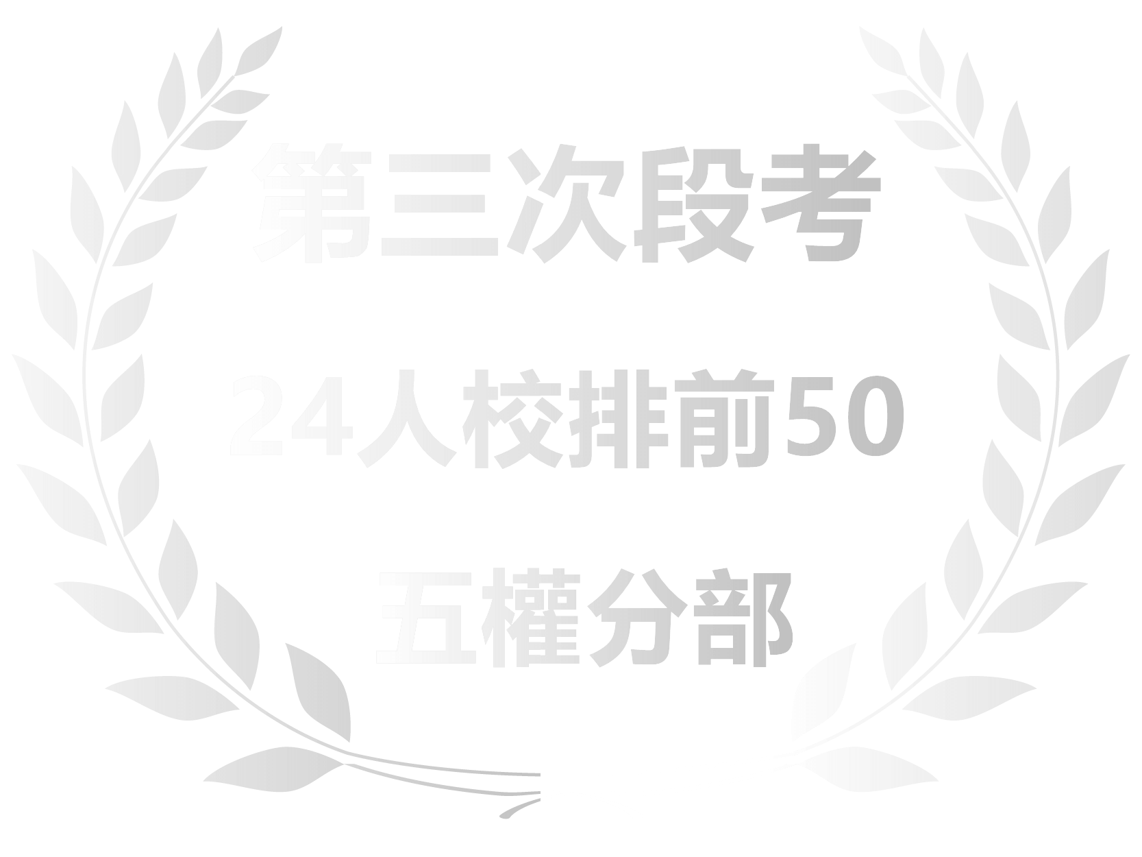 五權第三次段考成就